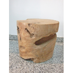 Stolik podręczny kawowy z kawałka korzenia drewno TEAK 40x35cm
